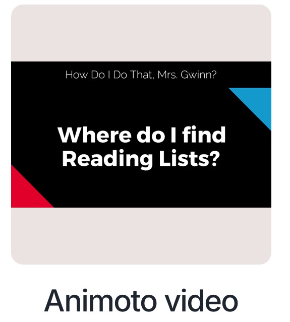 How Do I Do That? – Finding Reading&nbsp;Lists
